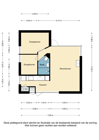 Plattegrond - Kruinweg 1B051, 6369 TZ Simpelveld - Kruinweg 1 B051 Simpelveld - Begane grond 2D.jpg